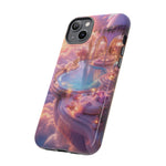Floating Pool Deck Phone Case, Pastel Cloud 3D Render Cover