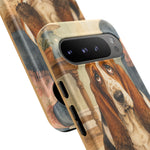 Guilty Basset Hound Phone Case, Muddy Watercolor Art Cover