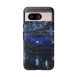 Skyline GT-R R34 Bayside Blue Tokyo Night Art Tough Phone Case