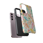 Watercolor Flip Flops pattern Tough Case | Beach Shells Phone Cover