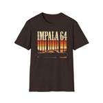 Impala 64 Retro Sunset Car T-Shirt Classic Lowrider Graphic Tee
