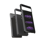 MK4 Supra Phone Case Purple, Three-View Vector Cover
