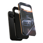 Skyline GT-R R34 White Nurburgring Speed Art Tough Phone Case