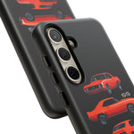1969 Camaro SS Orange Triple View Muscle Car Tough Phone Case