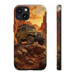 Land Cruiser FJ40 Classic 4x4 Red Rock Canyon Art Tough Phone Case