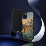 Leaping Golden Trout Lake Scene phone case | Tough Cover