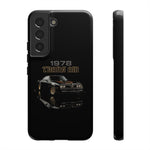 1978 Trans Am Phone Case Featuring Black Firebird Muscle Car Artwork