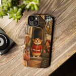 Corgi Royal Guard phone case | Cute British corgi soldier illustration
