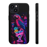 Neon Parrot Cocktails phone case | Tough Cases