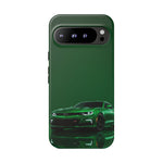 Racing Green Camaro Phone Case, Sports Muscle Car Tough Cover