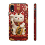 Maneki Neko Lucky Cat Art Tough Phone Case