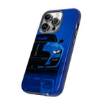 Blue Mustang Art Phone Case, GT500 American Muscle Car Tough Cover for Men