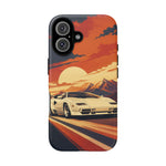 Retro Sunset Countach phone case | Sports car tough cover