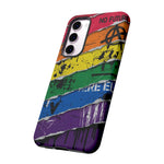 Rainbow Grunge Ripped Stripes phone case | Tough Cases