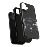 Black Sports Car Illustration 2023 Challenger SRT phone case | Car Drift Reflection
