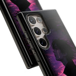 Melancholy Data Poster Phone Case, Glitch Anime Sky Tough Cover