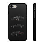 Black C5 Corvette Sports Car Phone Case Tough Multi View Print