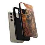Border Terrier Earthy Watercolor Art Tough Phone Case