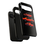 1969 Camaro SS Orange Triple View Muscle Car Tough Phone Case