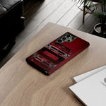 Red Classic Muscle Car 1970 Chevy Nova SS phone case | Tough Cover