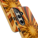 Gold Starburst 70s Retro Art Tough Phone Case