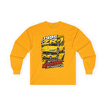 1995 ZR-1 Corvette graphic long sleeve tee | Yellow sports car design