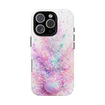 Pastel Galaxy Glitter Splash phone case | tough cover