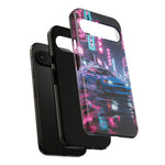 Skyline GT-R Tokyo Rain JDM Night Art Tough Phone Case