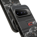 Black C6 Phone Case American Sports Car Tough Cover Gift