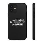 MR2 White Side Silhouette JDM Tough Phone Case Cover Gift