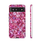 Pink Heart Gem Pattern phone case | Tough Case