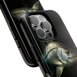 Snook Fishing Phone Case, Saltwater Portrait Black Cover, Gift