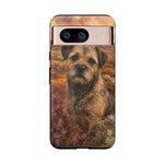 Border Terrier Earthy Watercolor Art Tough Phone Case