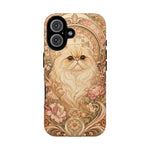 Persian Cat Floral Art Nouveau Tough Phone Case