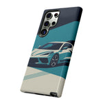 Retro Teal Sports Car C8 phone case | Tough Cases