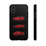 Red MR2 JDM Sports Car Phone Case Tough Multi View
