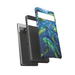 Mahi School Frenzy Phone Case Saltwater Fishing Gift for Anglers