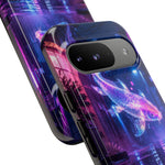 Neon Koi Reflection Vaporwave phone case | Tough Cover