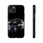 Black Sports Car Illustration 2023 Challenger SRT phone case | Car Drift Reflection
