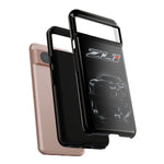 ZL1 Camaro phone case | tough phone case, black muscle car design