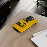 Yellow Supra Phone Case, MK4 90s JDM Legend Tough Protective Cover for Men
