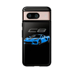 Rapid Blue C8 Corvette Vector Tough Phone Case