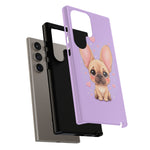 French Bulldog Bat Ears Kawaii Pet Dog Art Tough Phone Case