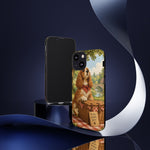 Cocker Spaniel Picnic Scene phone case | vintage dog art