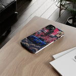 Bayside Blue Skyline Phone Case, Cherry Blossom Torii Tough Cover
