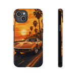 Orange Corvette C3 Stingray Sunset Palms Phone Case