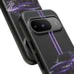 R33 Skyline Phone Case, Purple 97 JDM Sports Car Stripe Studio Cover