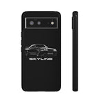 R32 Skyline Car Illustration JDM phone case | Tough Cover