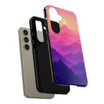 Pastel Mountain Haze Vaporwave Art Tough Phone Case