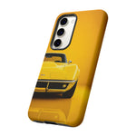 Yellow Corvette Phone Case, C3 Stingray Classic Sports Cover, Gift